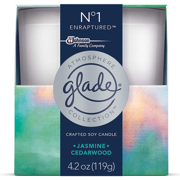 Glade Atmosphere Collection Crafted Soy Candle No. 1 Enraptured One Pack