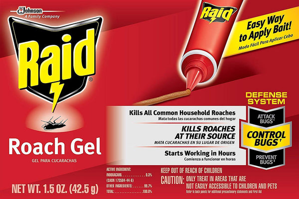 Raid Roach Gel 1.5 OZ - 4 Pack