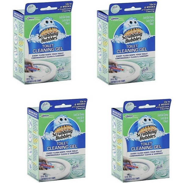 Scrubbing Bubbles 6-Count Toilet Cleaning Gel, 4 Pack