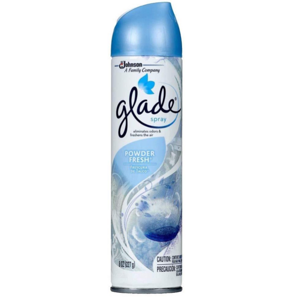 Glade Aerosol Air Freshener, Powder Fresh, 8 Ounce, Pack of 6