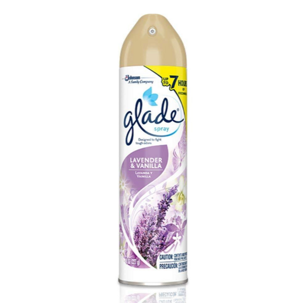 Glade Air Freshener Aerosol Spray Lavender Vanilla, 8 oz, 3 Pack