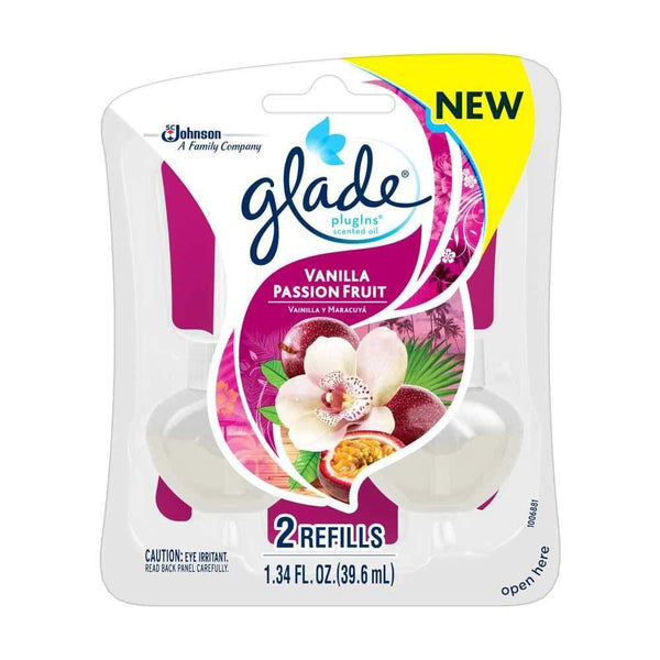 A Product of Glade PlugIns Scented Oil Air Freshener Refill, Vanilla Passion Fruit, 1.34 fl oz