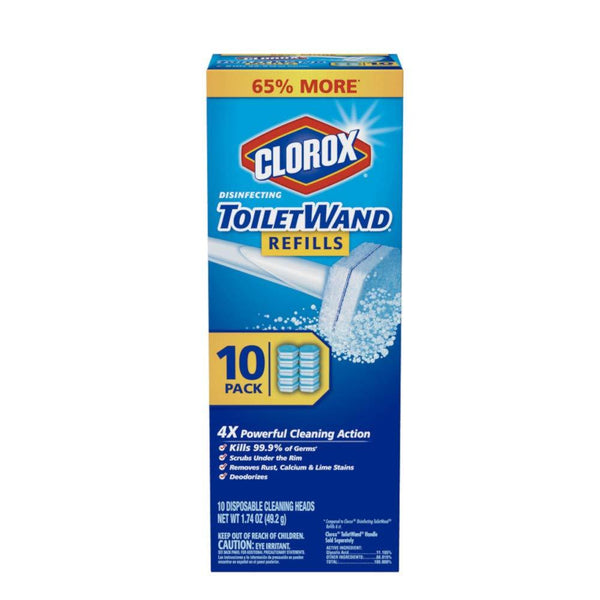 Clorox ToiletWand Disinfecting Refills, Disposable Wand Heads - 10 Count