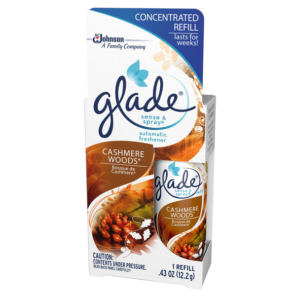 Glade Sense & Spray Automatic Freshener Refill Cashmere Woods - 4 Pack -  S&Honlinestore