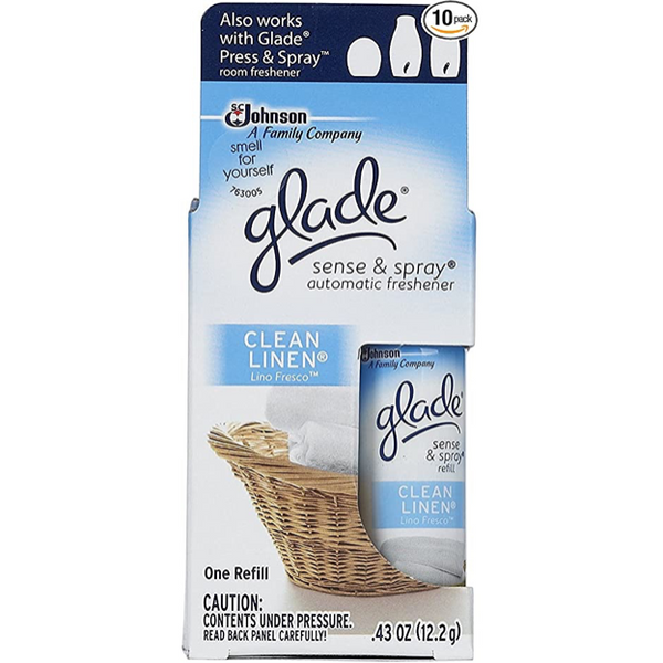 Glade Sense and Spray Clean Linen Refill 2 pack