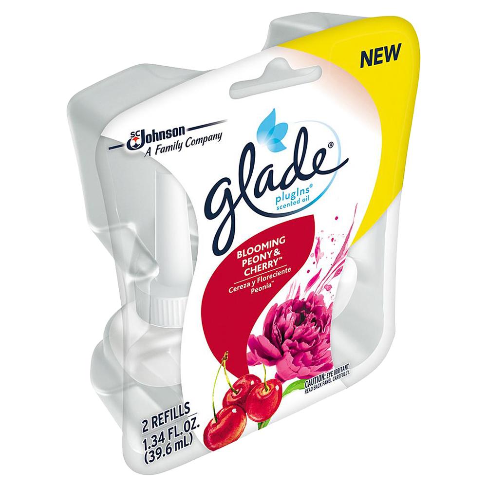 Blooming Peony & Cherry Glade Plugins Scented Oil Refill 2 pack